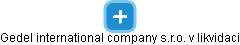 Gedel international company s.r.o. v likvidaci - náhled vizuálního zobrazení vztahů obchodního rejstříku