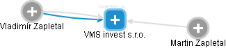 VMS invest s.r.o. - náhled vizuálního zobrazení vztahů obchodního rejstříku