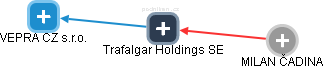 Trafalgar Holdings SE - náhled vizuálního zobrazení vztahů obchodního rejstříku