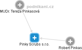 Pinky Scrubs s.r.o. - náhled vizuálního zobrazení vztahů obchodního rejstříku