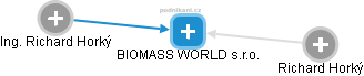 BIOMASS WORLD s.r.o. - náhled vizuálního zobrazení vztahů obchodního rejstříku