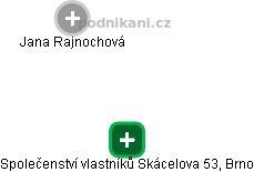 Společenství vlastníků Skácelova 53, Brno - náhled vizuálního zobrazení vztahů obchodního rejstříku