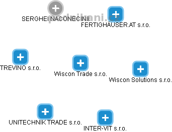 Wiscon Trade s.r.o. - náhled vizuálního zobrazení vztahů obchodního rejstříku