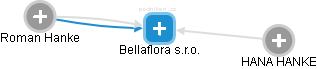 Bellaflora s.r.o. - náhled vizuálního zobrazení vztahů obchodního rejstříku