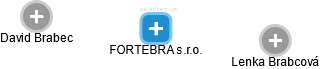 FORTEBRA s.r.o. - náhled vizuálního zobrazení vztahů obchodního rejstříku