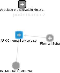 APK Cinema Service s.r.o. - náhled vizuálního zobrazení vztahů obchodního rejstříku