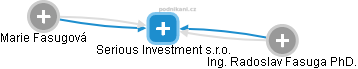 Serious Investment s.r.o. - náhled vizuálního zobrazení vztahů obchodního rejstříku