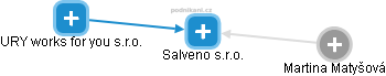 Salveno s.r.o. - náhled vizuálního zobrazení vztahů obchodního rejstříku
