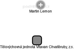 Tělovýchovná jednota Vltavan Chvatěruby, z.s. - náhled vizuálního zobrazení vztahů obchodního rejstříku
