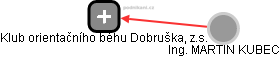 Klub orientačního běhu Dobruška, z.s. - náhled vizuálního zobrazení vztahů obchodního rejstříku
