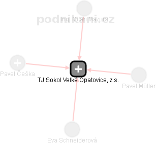 TJ Sokol Velké Opatovice, z.s. - náhled vizuálního zobrazení vztahů obchodního rejstříku