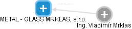 METAL - GLASS MRKLAS, s.r.o. - náhled vizuálního zobrazení vztahů obchodního rejstříku