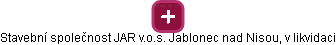 Stavební společnost JAR v.o.s. Jablonec nad Nisou, v likvidaci - náhled vizuálního zobrazení vztahů obchodního rejstříku