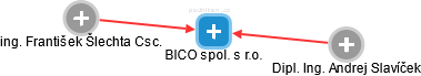 BICO spol. s r.o. - náhled vizuálního zobrazení vztahů obchodního rejstříku