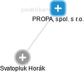 PROPAL, spol. s r.o. - náhled vizuálního zobrazení vztahů obchodního rejstříku