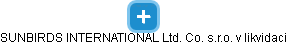 SUNBIRDS INTERNATIONAL Ltd. Co. s.r.o. v likvidaci - náhled vizuálního zobrazení vztahů obchodního rejstříku