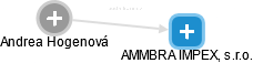 AMMBRA IMPEX, s.r.o. - náhled vizuálního zobrazení vztahů obchodního rejstříku