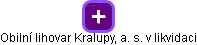 Obilní lihovar Kralupy, a. s. v likvidaci - náhled vizuálního zobrazení vztahů obchodního rejstříku
