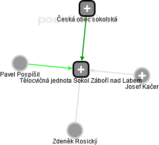 Tělocvičná jednota Sokol Záboří nad Labem - náhled vizuálního zobrazení vztahů obchodního rejstříku
