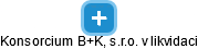 Konsorcium B+K, s.r.o. v likvidaci - náhled vizuálního zobrazení vztahů obchodního rejstříku