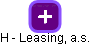 H - Leasing, a.s. - náhled vizuálního zobrazení vztahů obchodního rejstříku