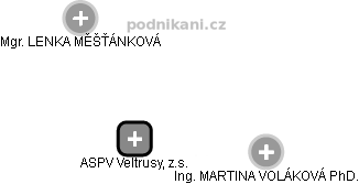 ASPV Veltrusy, z.s. - náhled vizuálního zobrazení vztahů obchodního rejstříku