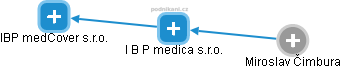 I B P medica s.r.o. - náhled vizuálního zobrazení vztahů obchodního rejstříku