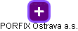 PORFIX Ostrava a.s. - náhled vizuálního zobrazení vztahů obchodního rejstříku