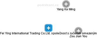 Fei Ying International Trading Co.Ltd. společnost s ručením omezeným - náhled vizuálního zobrazení vztahů obchodního rejstříku