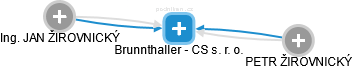 Brunnthaller - CS s. r. o. - náhled vizuálního zobrazení vztahů obchodního rejstříku