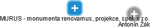 MURUS - monumenta renovamus, projekce, spol. s r.o. - náhled vizuálního zobrazení vztahů obchodního rejstříku