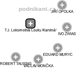 T.J. Lokomotiva Louky /Karviná/ - náhled vizuálního zobrazení vztahů obchodního rejstříku