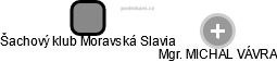 Šachový klub Moravská Slavia - náhled vizuálního zobrazení vztahů obchodního rejstříku