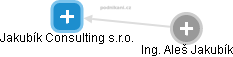 Jakubík Consulting s.r.o. - náhled vizuálního zobrazení vztahů obchodního rejstříku