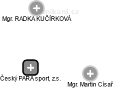 Český PARA sport, z.s. - náhled vizuálního zobrazení vztahů obchodního rejstříku
