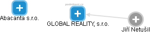 GLOBAL REALITY, s.r.o. - náhled vizuálního zobrazení vztahů obchodního rejstříku