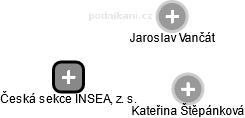 Česká sekce INSEA, z. s. - náhled vizuálního zobrazení vztahů obchodního rejstříku