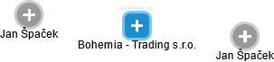 Bohemia - Trading s.r.o. - náhled vizuálního zobrazení vztahů obchodního rejstříku