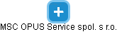 MSC OPUS Service spol. s r.o. - náhled vizuálního zobrazení vztahů obchodního rejstříku
