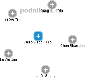 Wilson, spol. s r.o. - náhled vizuálního zobrazení vztahů obchodního rejstříku