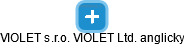VIOLET s.r.o. VIOLET Ltd. anglicky - náhled vizuálního zobrazení vztahů obchodního rejstříku