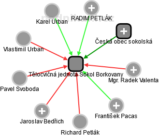 Tělocvičná jednota Sokol Borkovany - náhled vizuálního zobrazení vztahů obchodního rejstříku