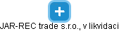 JAR-REC trade s.r.o., v likvidaci - náhled vizuálního zobrazení vztahů obchodního rejstříku