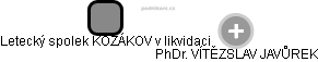 Letecký spolek KOZÁKOV v likvidaci - náhled vizuálního zobrazení vztahů obchodního rejstříku