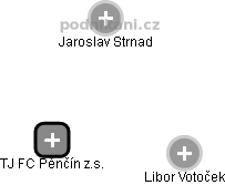 TJ FC Pěnčín z.s. - náhled vizuálního zobrazení vztahů obchodního rejstříku
