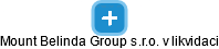 Mount Belinda Group s.r.o. v likvidaci - náhled vizuálního zobrazení vztahů obchodního rejstříku