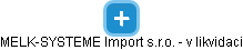 MELK-SYSTEME Import s.r.o. - v likvidaci - náhled vizuálního zobrazení vztahů obchodního rejstříku