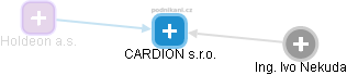 CARDION s.r.o. - náhled vizuálního zobrazení vztahů obchodního rejstříku