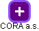 CORA a.s. - náhled vizuálního zobrazení vztahů obchodního rejstříku