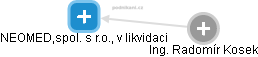 NEOMED,spol. s r.o., v likvidaci - náhled vizuálního zobrazení vztahů obchodního rejstříku